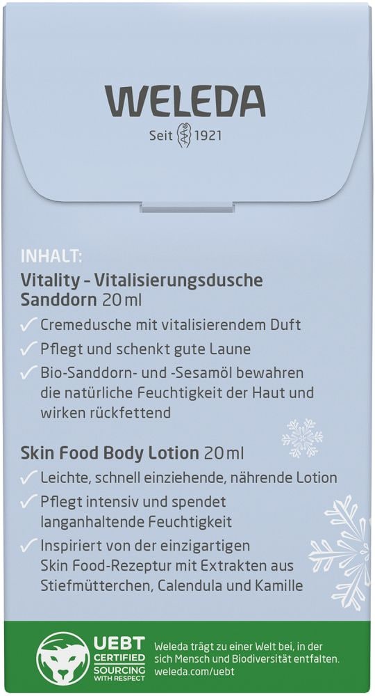 WELEDA von Herzen Mini Geschenkset Sanddorn & Skin Food 40 ml