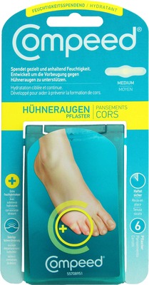 COMPEED Hühneraugenpflaster feuchtigkeitsspendend 6 St Pflaster