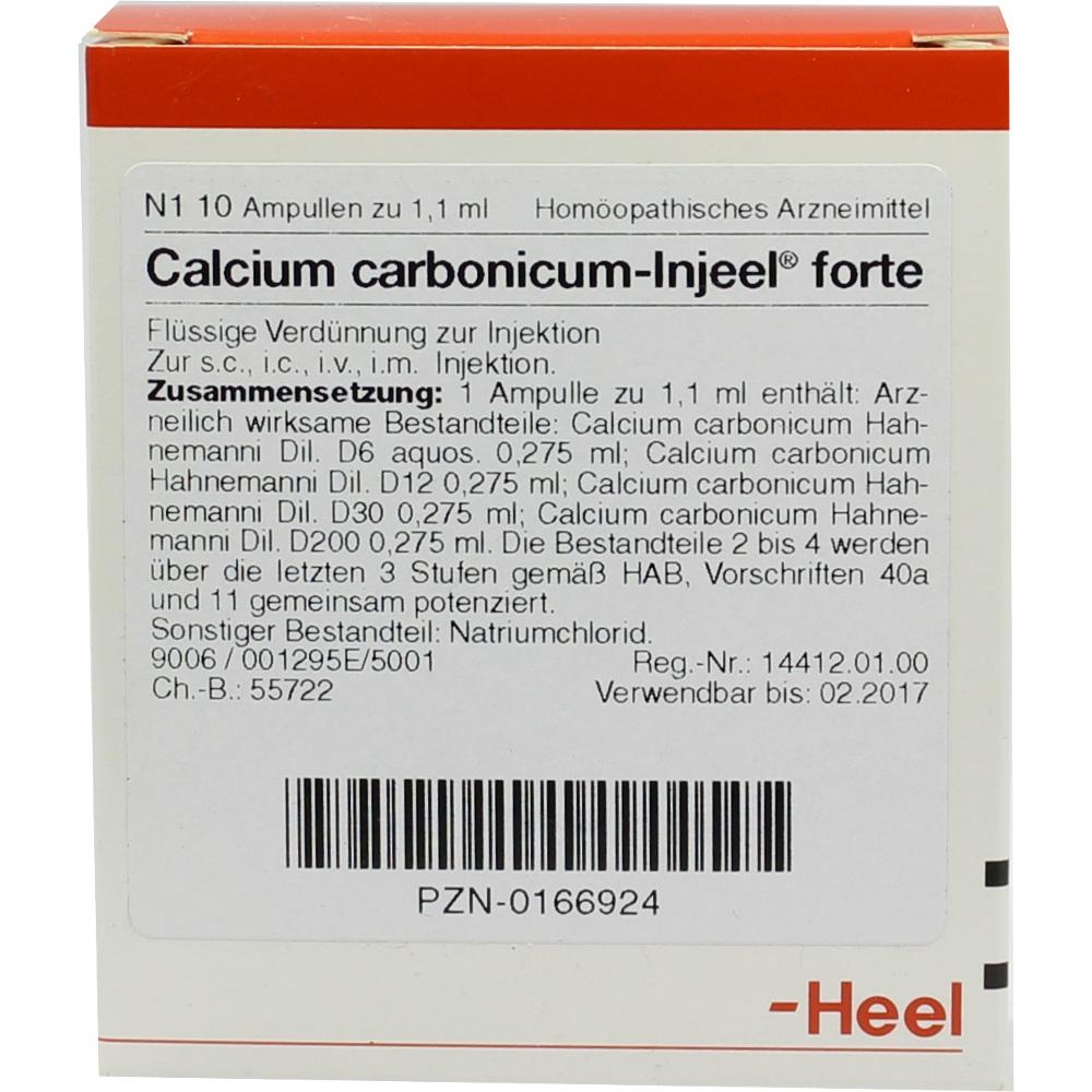 CALCIUM CARBONICUM INJEEL forte Ampullen 10 St Ampullen