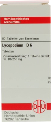 LYCOPODIUM D 6 Tabletten 80 St Tabletten