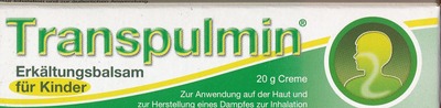Transpulmin Erkältungsbalsam für Kinder 20 g Creme