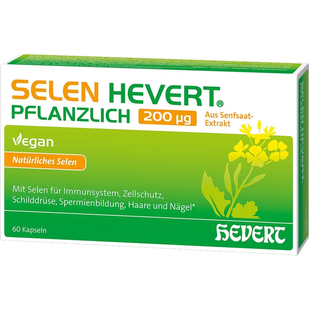 SELEN HEVERT PFLANZLICH 200µg 60 St Kapseln
