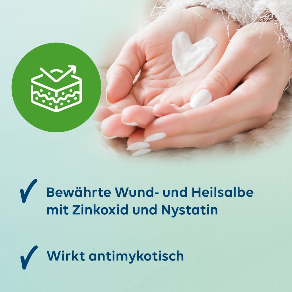 Multilind HEILSALBE mit Zinkoxid und Nystatin 2X50 g Salbe