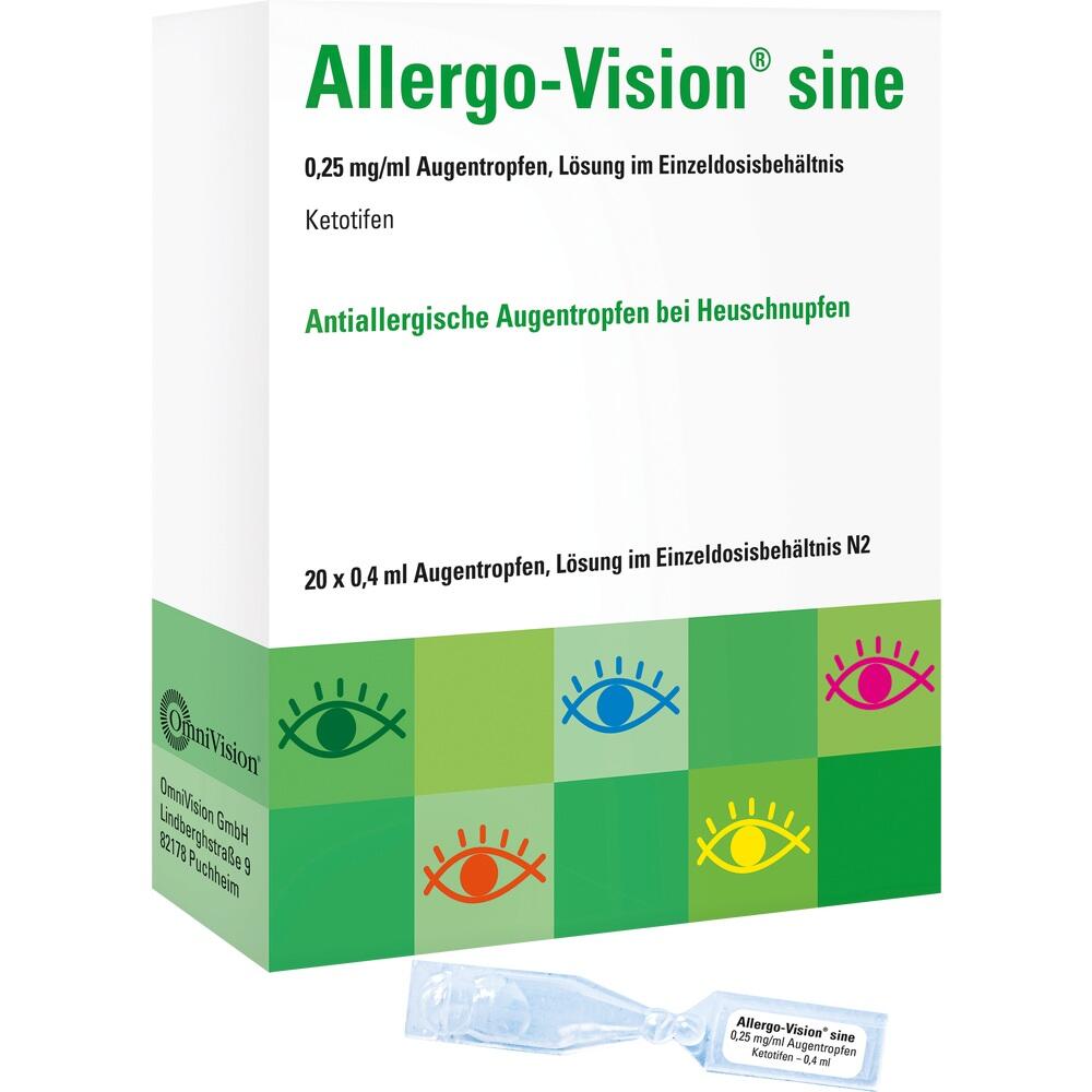 Allergo-Vision sine 0,25mg/ml Augentropfen 20X0.4 ml Einzeldosispipetten