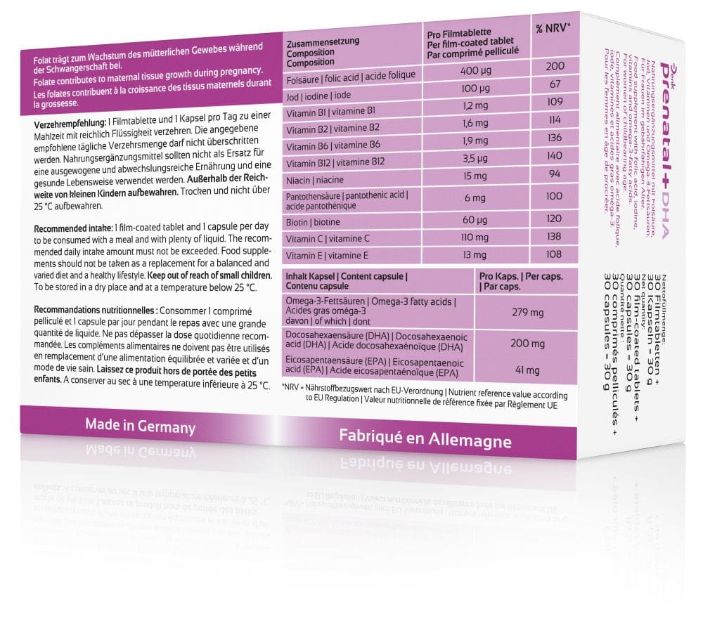 prenatal+ DHA Denk 2X30 St Filmtabletten