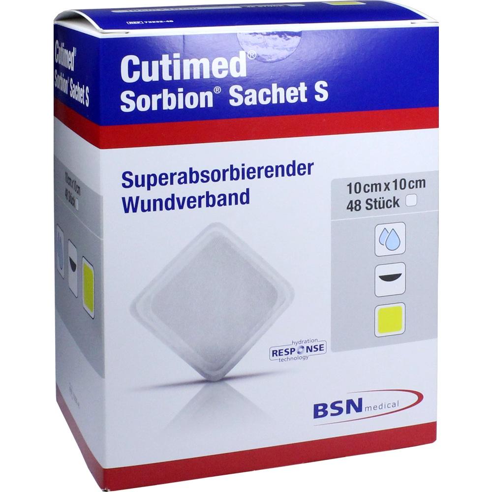 SORBION Cutimed Sachet S Wundauflage 10x10 cm 48 St Pflaster