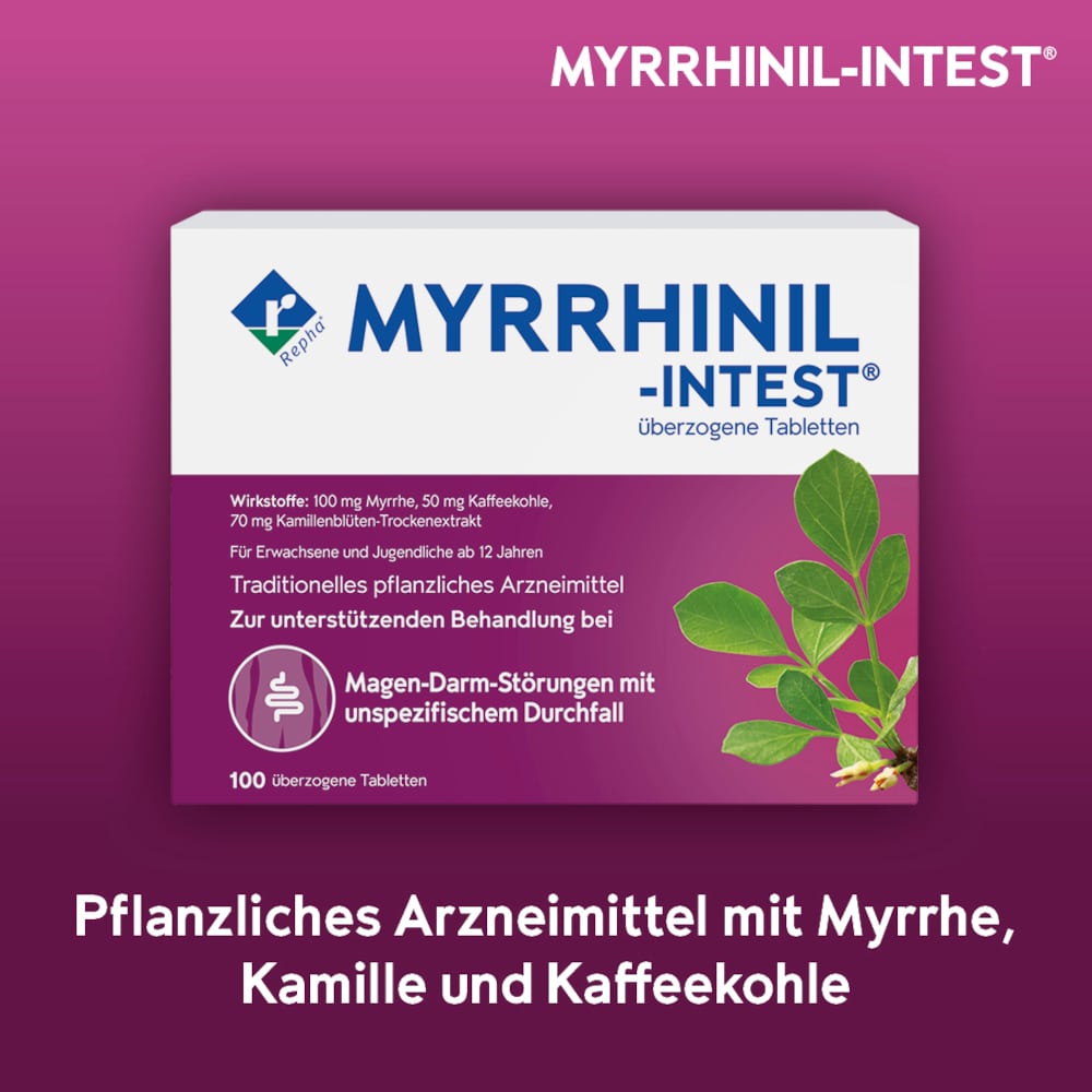 MYRRHINIL-INTEST 100 St Überzogene Tabletten