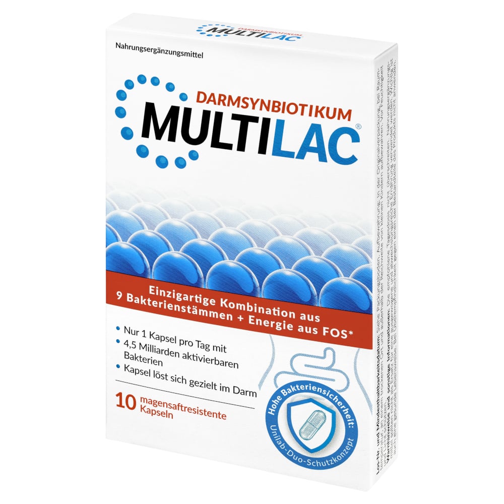 DARMSYNBIOTIKUM MULTILAC  10 St Kapseln magensaftresistent