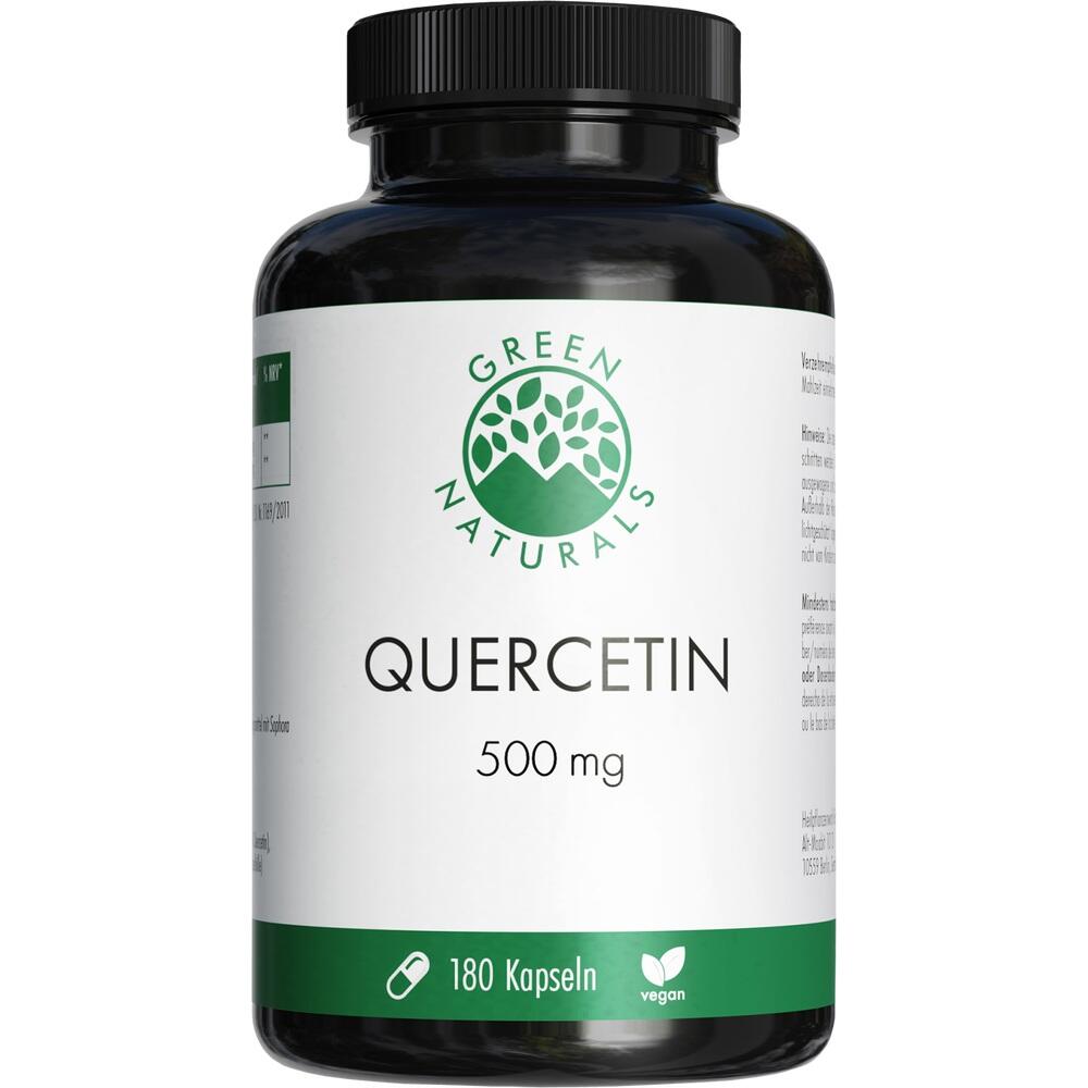GREEN NATURALS Quercetin 500 mg hochdosiert vegan 180 St Kapseln