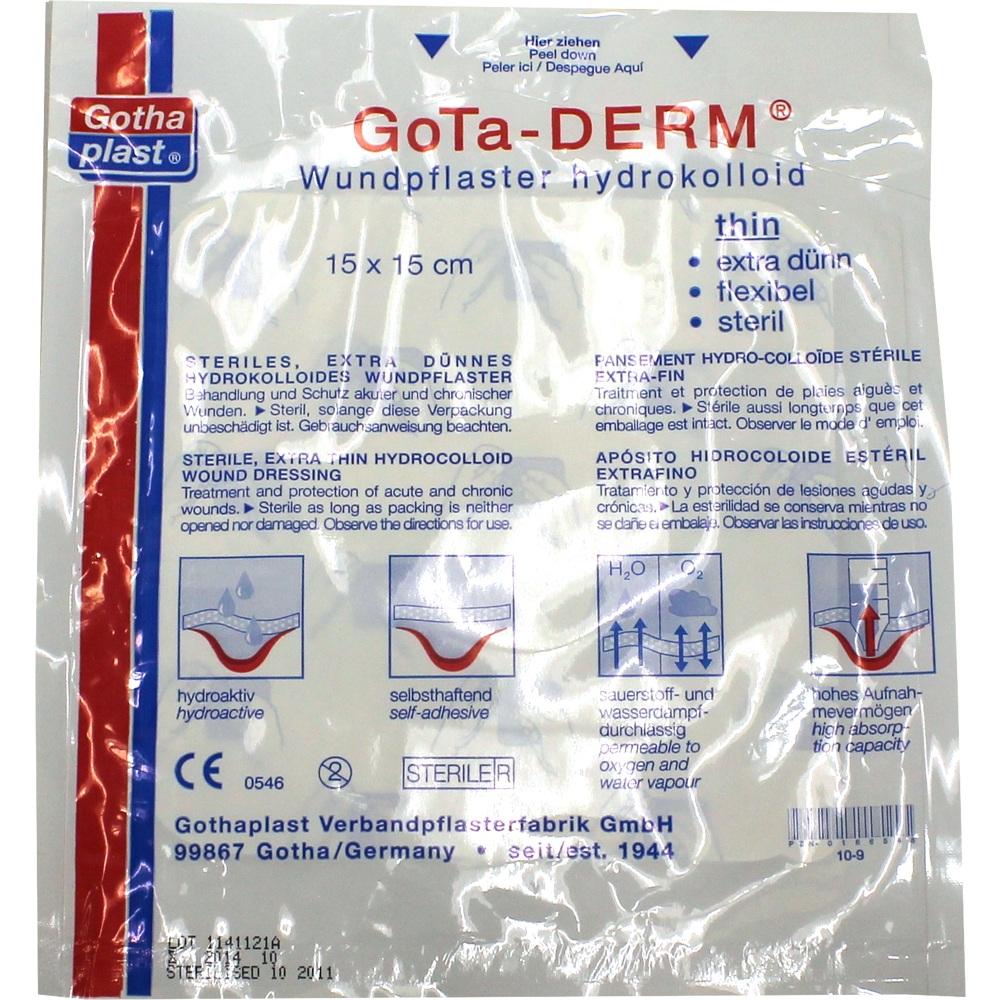 GOTA DERM Hydrokoll.Pfl.15x15 cm 1 St Pflaster