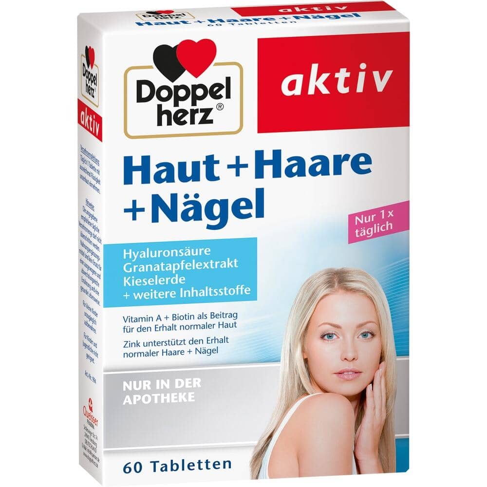 Doppelherz aktiv Haut + Haare + Nägel  60 St Tabletten