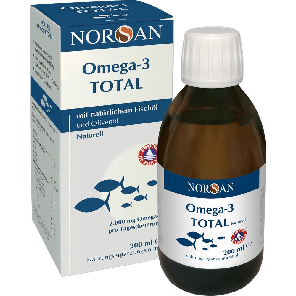 NORSAN Omega-3 TOTAL Naturell Fischöl 200 ml Flüssigkeit