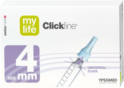 MYLIFE Clickfine Pen-Nadeln 4 mm 100 St Kanüle