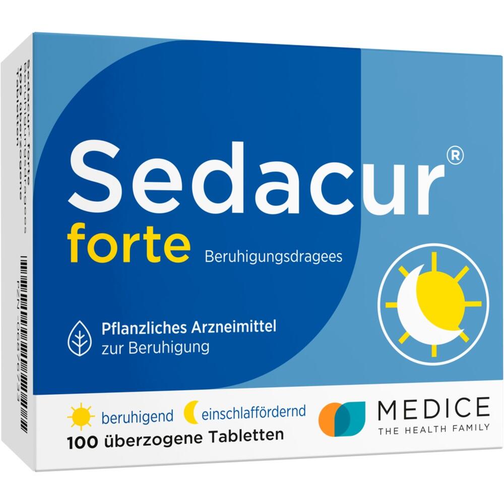 Sedacur forte bei Einschlafstörungen & Unruhezuständen 100 St Überzogene Tabletten
