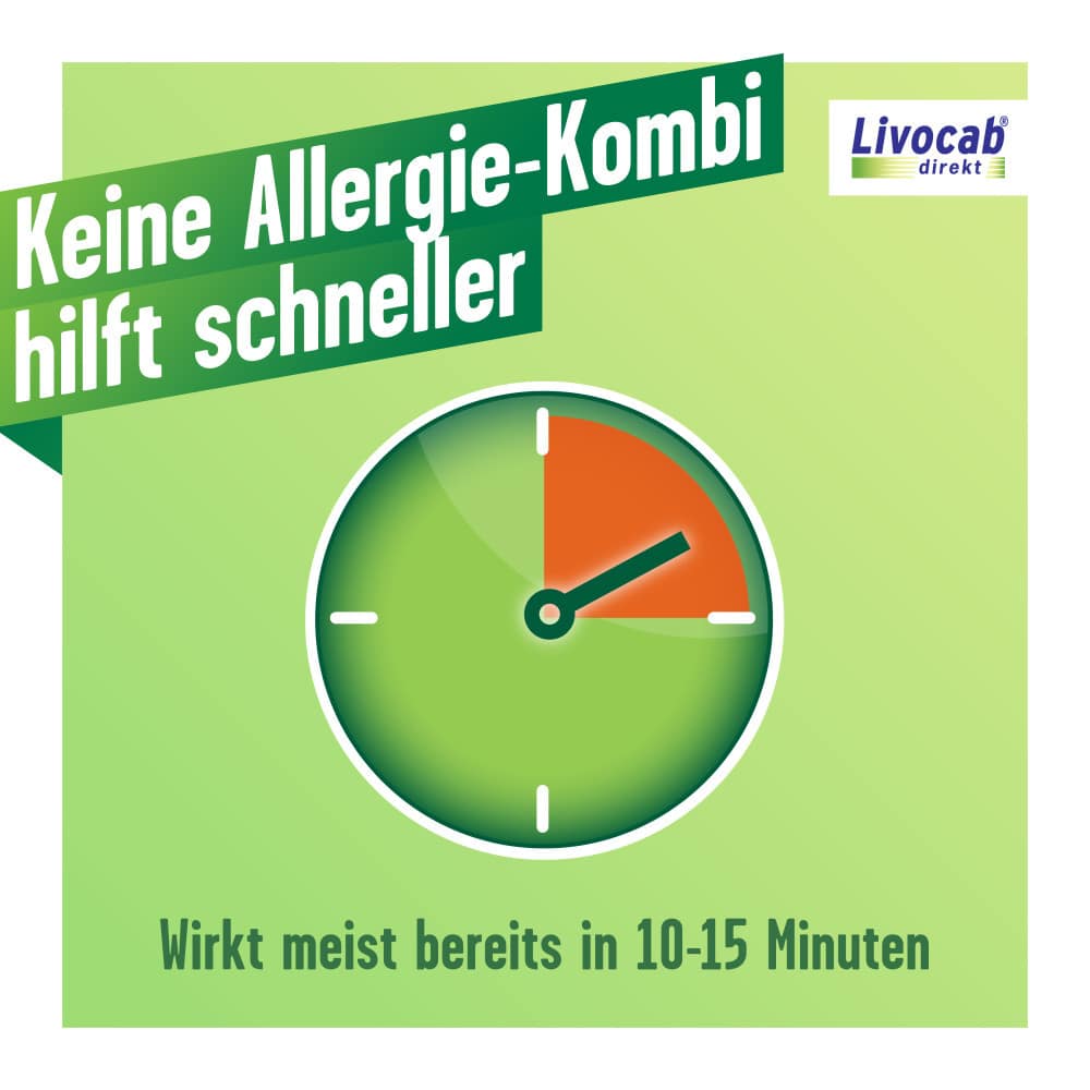 Livocab direkt Kombi: Nasenspray & Augentropfen bei Heuschnupfen & Allergien