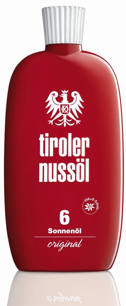 tiroler nussöl original Sonnenöl wasserfest LSF 6 150 ml Öl