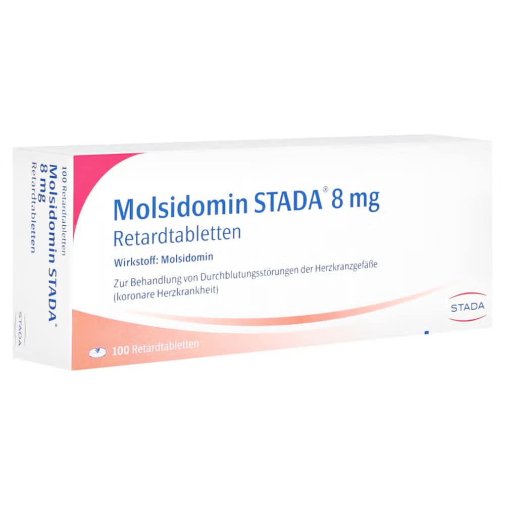 Molsidomin STADA 8 mg Retardtabletten 100 St Retard-Tabletten