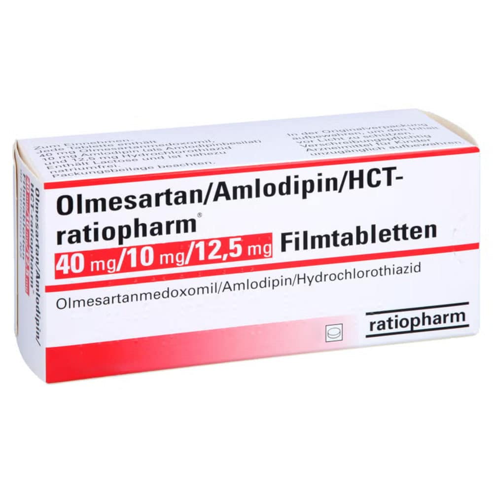 Olmesartan/Amlodipin/HCT-ratiopharm 40 mg/10 mg/12,5 mg 98 St Filmtabletten