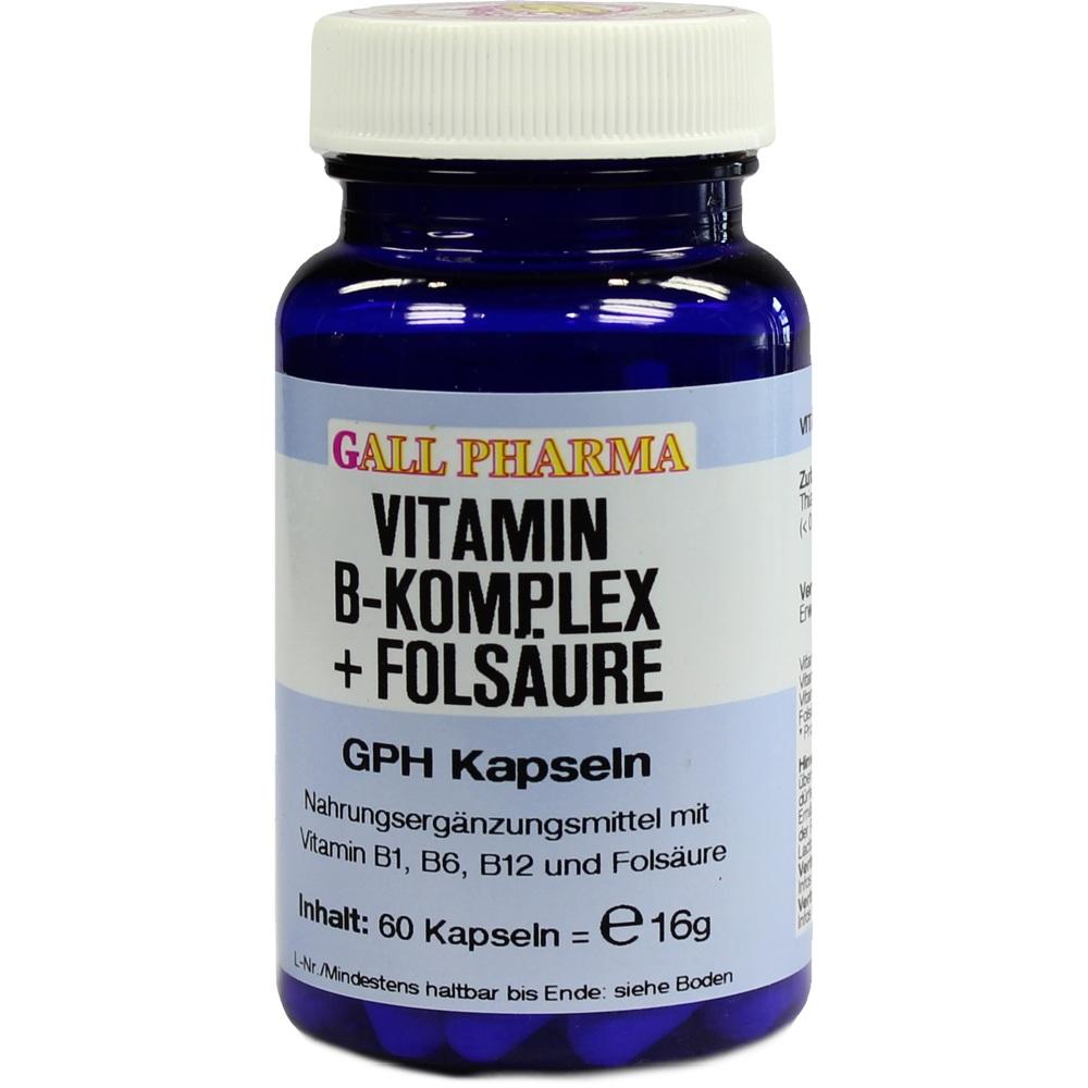 VITAMIN B Komplex+Folsäure Kapseln 60 St Kapseln