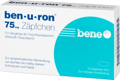 Ben-u-ron 75mg 10 St Suppositorien