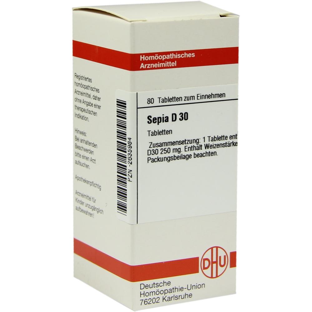 SEPIA D 30 Tabletten 80 St Tabletten