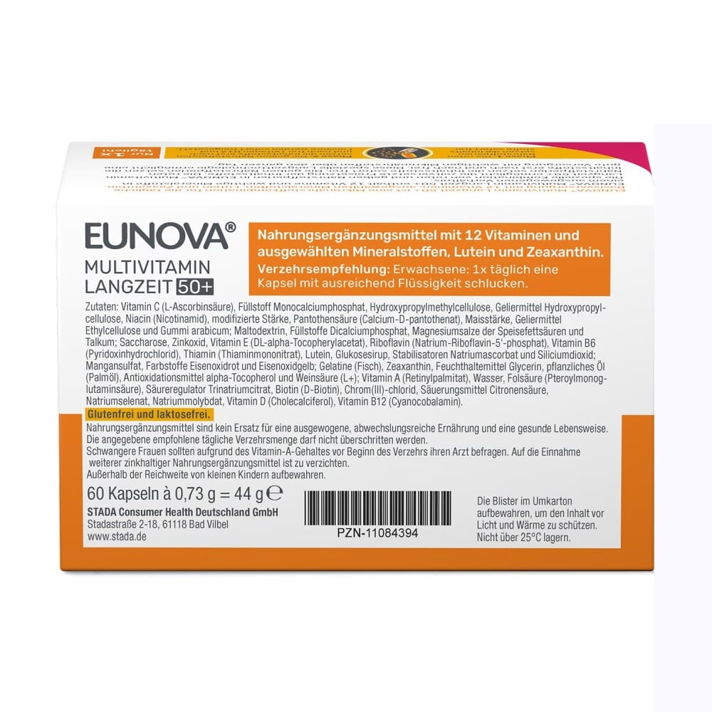 EUNOVA MULTIVITAMIN LANGZEIT 50+  60 St Kapseln