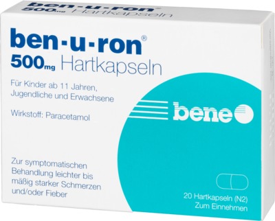Ben-u-ron 500mg 20 St Hartkapseln