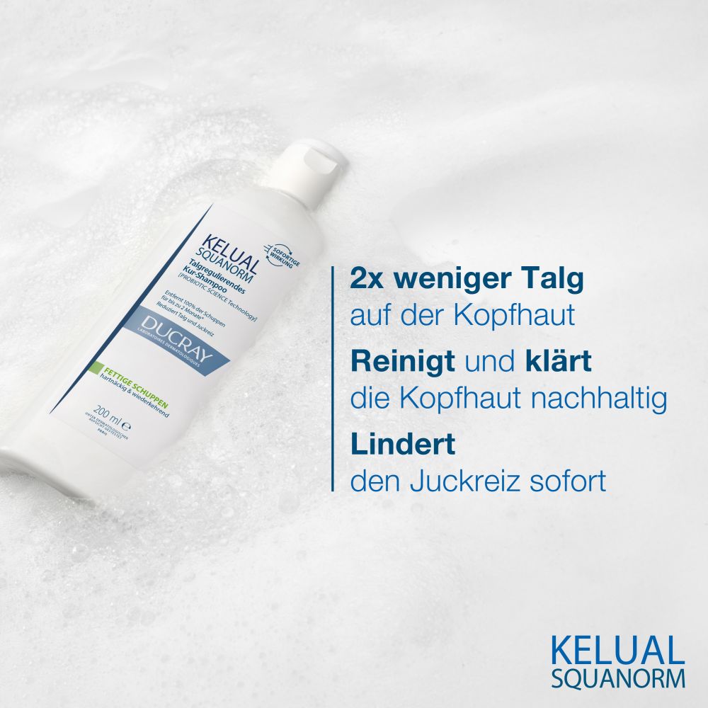 Ducray KELUAL SQUANORM Shampoo Fettige Schuppen 200 ml Shampoo