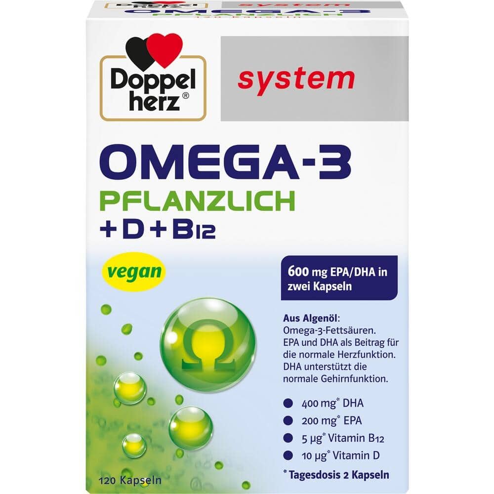 Doppelherz system OMEGA-3 PFLANZLICH 120 St Kapseln