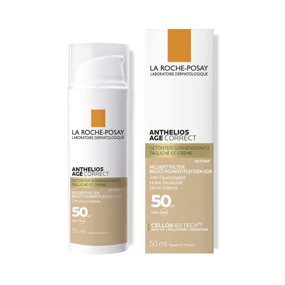 LA ROCHE-POSAY ANTHELIOS AGE CORRECT Getönter Sonnenschutz LSF50 50 ml Creme