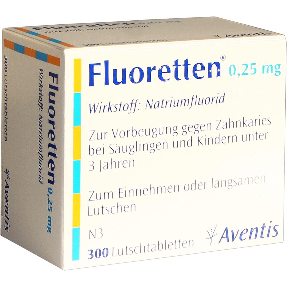 Fluoretten 0,25mg 300 St Tabletten
