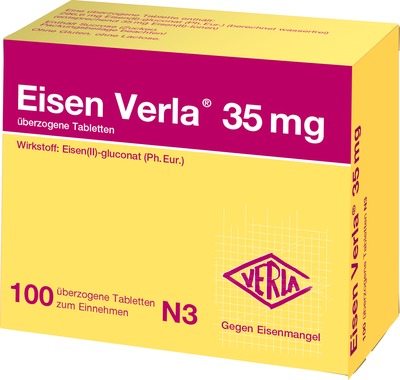 Eisen Verla 35mg 100 St Überzogene Tabletten