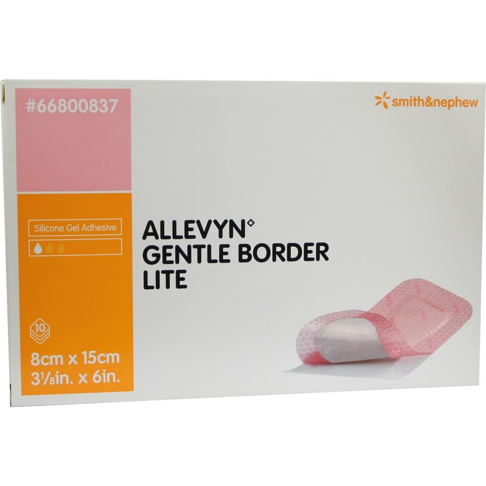 ALLEVYN Gentle Border Lite 8x15 cm Schaumverb. 10 St Verband