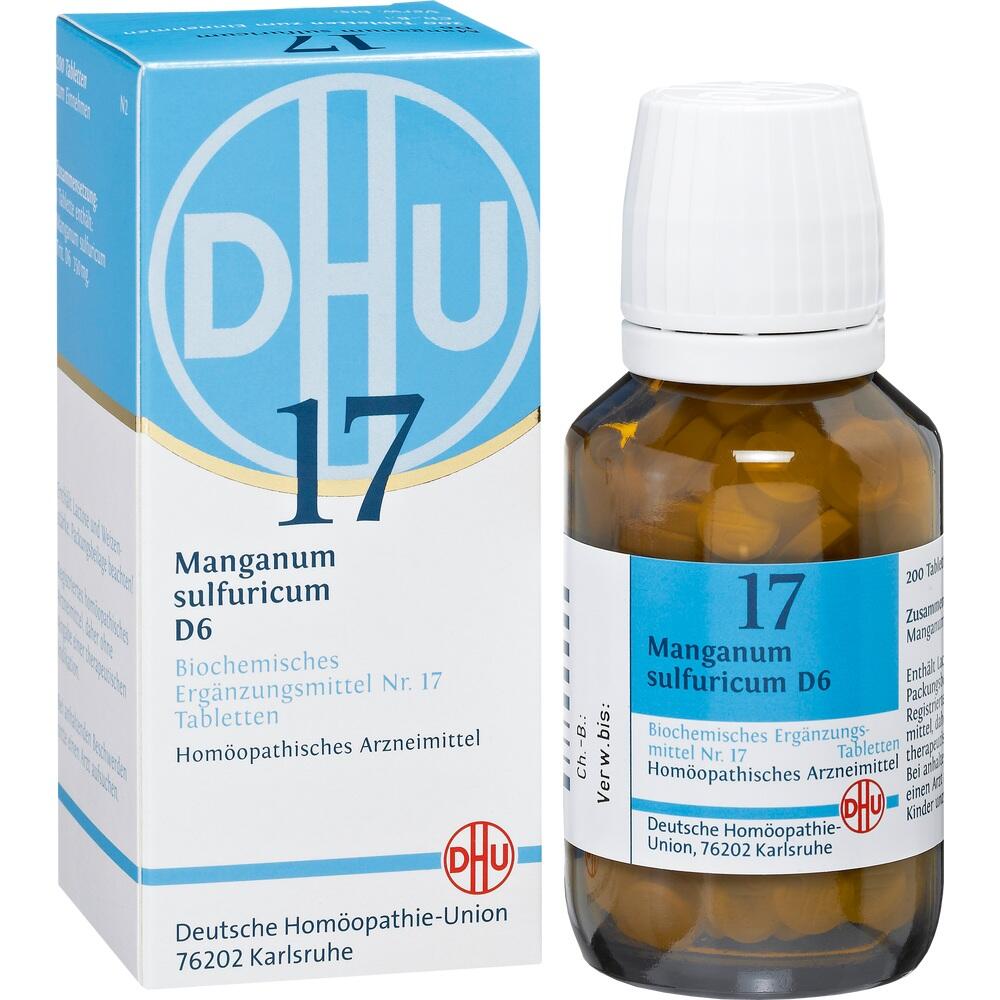 DHU Schüssler-Salz Nr. 17 Manganum sulfuricum D 6  200 St Tabletten