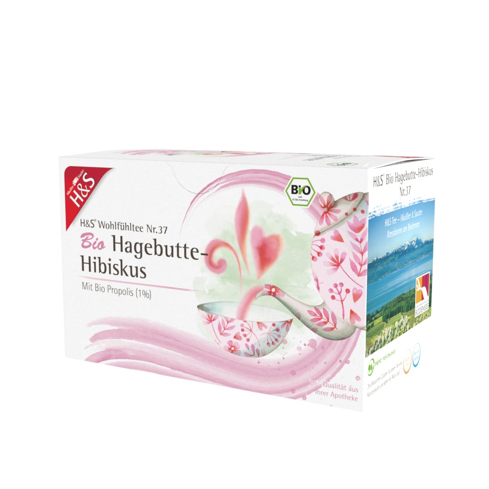 H&S Wohlfühltee Hagebutte-Hibiskus 20X3.0 g Filterbeutel