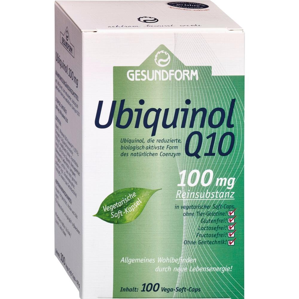 Gesundform Ubiquinol Q10 100 Mg Vega-soft-caps 100 St Kapseln
