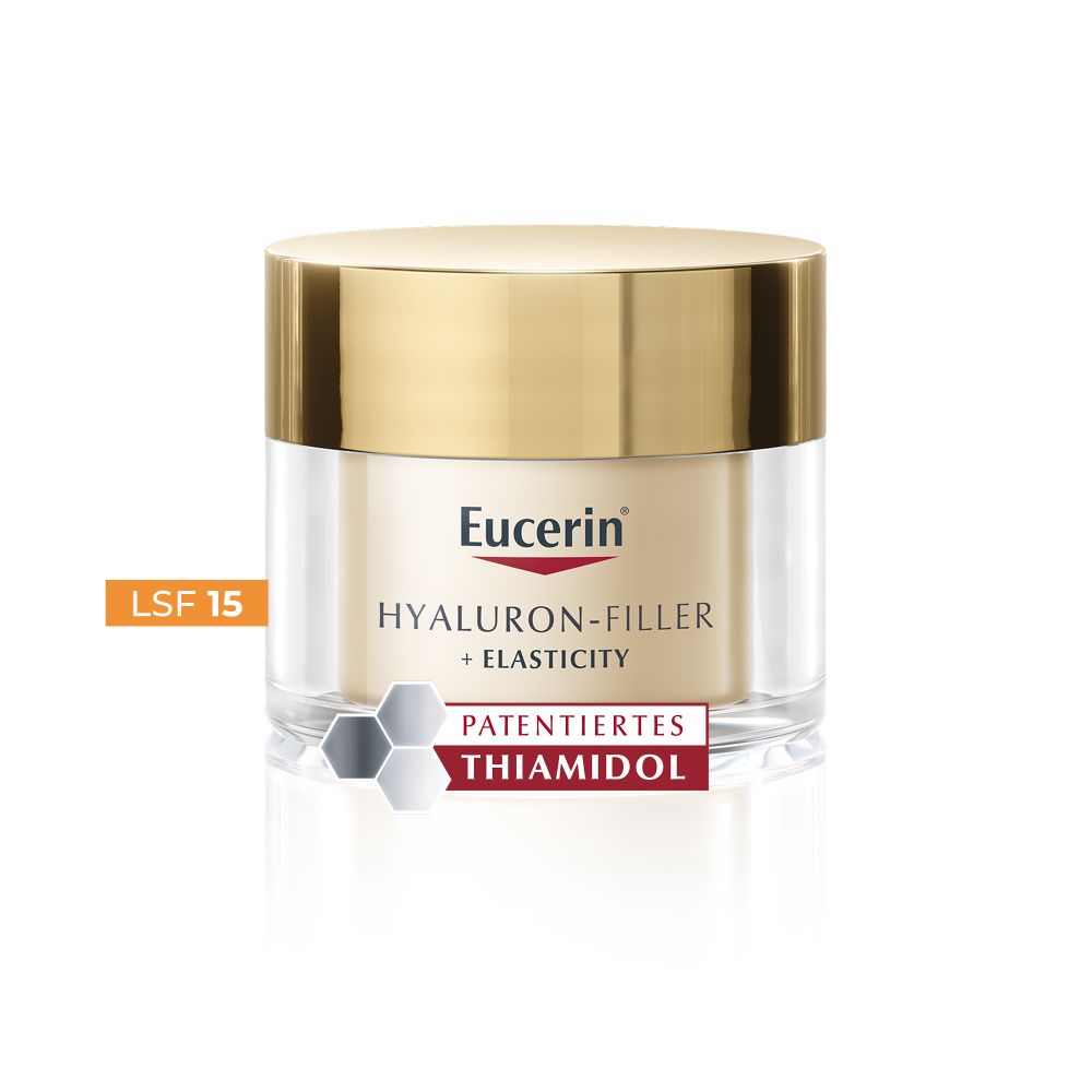 Eucerin HYALURON FILLER + ELASTICITY Anti Aging Tagespflege mit LSF 15  50 ml Creme