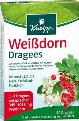 Kneipp Weißdorn Dragees 90 St Überzogene Tabletten