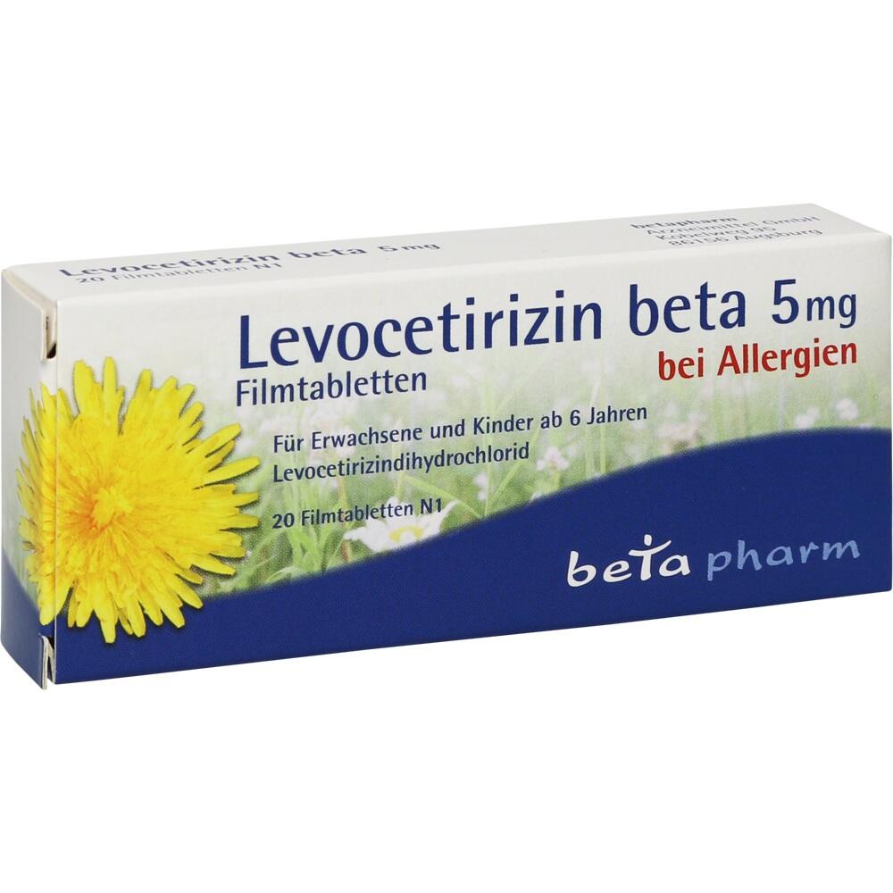 Levocetirizin Beta 5mg 20 St Filmtabletten