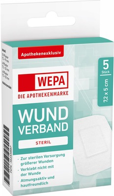 WEPA WUNDVERBAND STERIL 5 St Pflaster