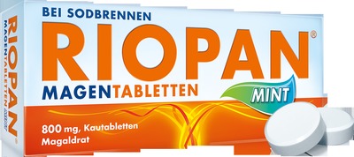 RIOPAN MAGENTABLETTEN Mint - Bei Sodbrennen 50 St Kautabletten