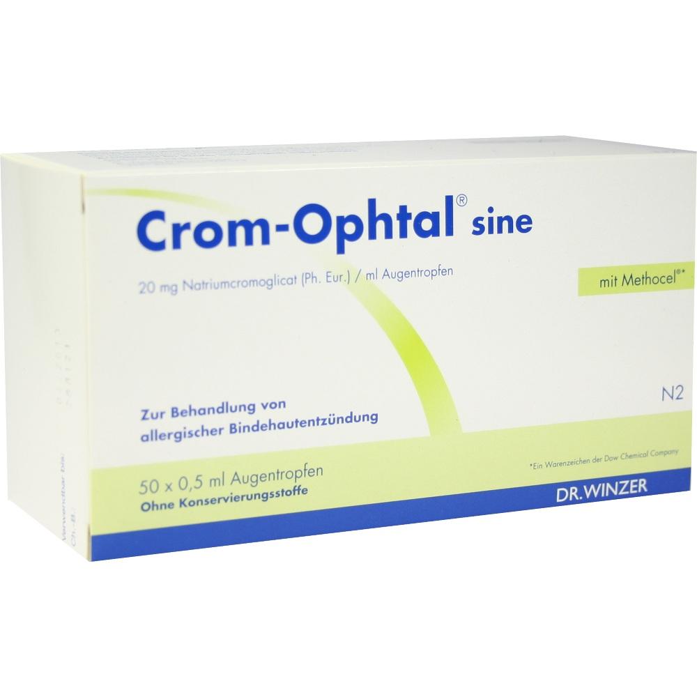 Crom-Ophtal sine Augentropfen 50X0.5 ml Augentropfen