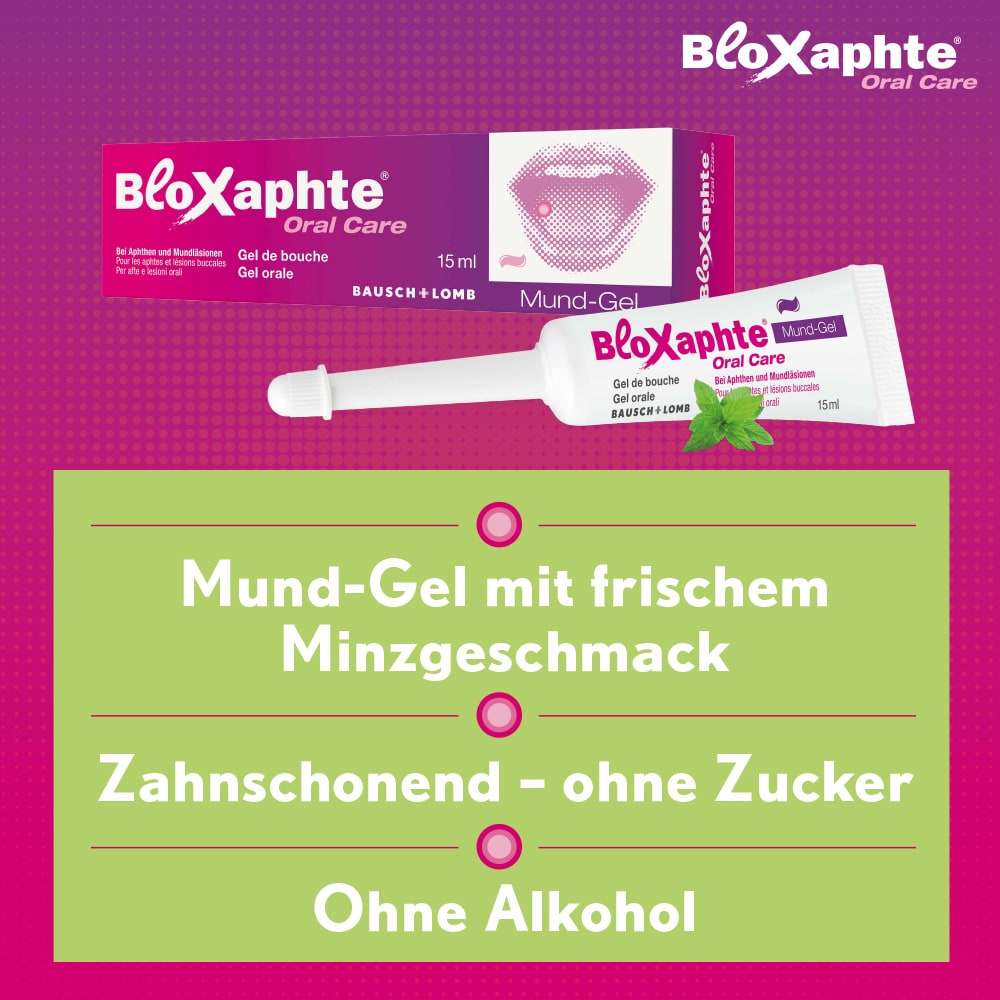 Bloxaphte Oral Care Mundgel bei Aphthen und Verletzungen im Mund 15 ml Gel