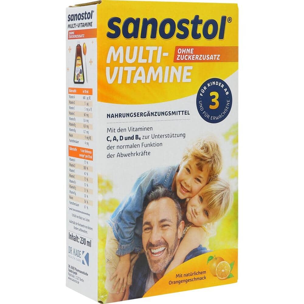 sanostol MULTIVITAMINE 230 ml Saft