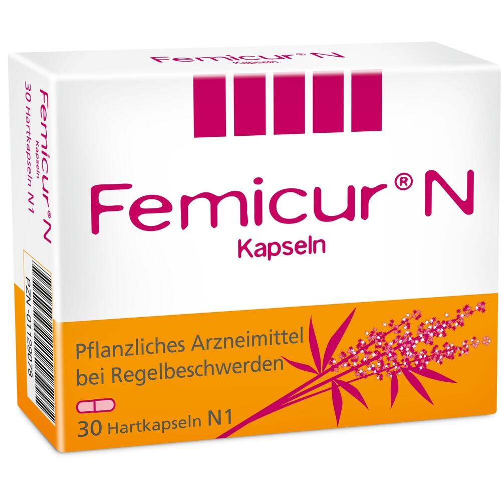 Femicur N Kapseln bei Regelbeschwerden 30 St Hartkapseln