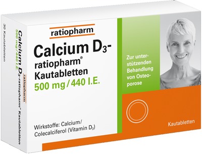 Calcium-ratiopharm 500mg 100 St Kautabletten