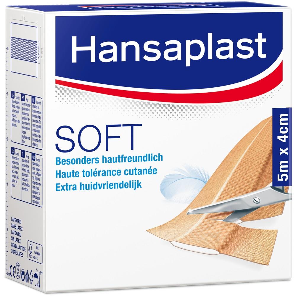 Hansaplast SOFT Pflaster 4 cm x 5m 1 St Pflaster