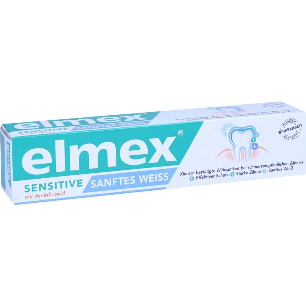 elmex SENSITIVE SANFTES WEIß Zahnpasta 75 ml Zahnpasta