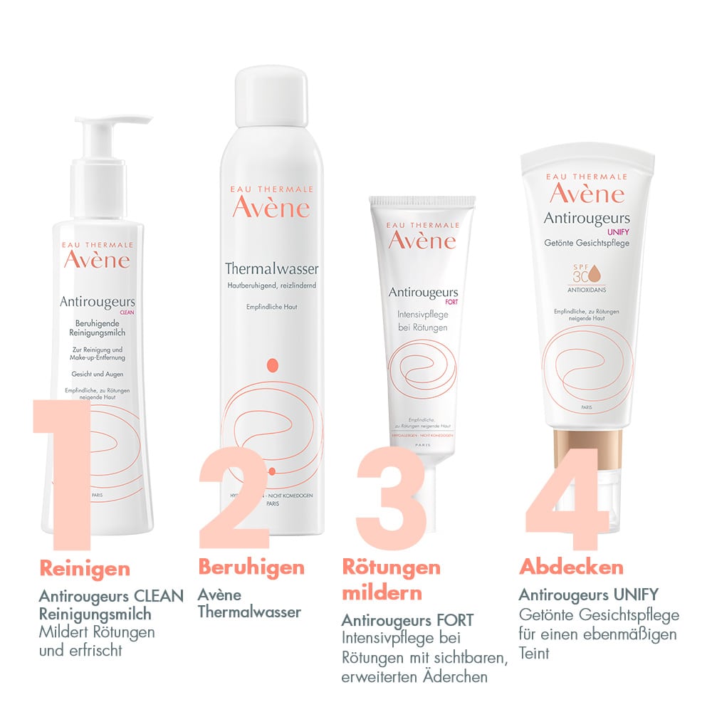 Avène Antirougeurs Clean beruhigende Reinigungsmilch 200 ml Milch