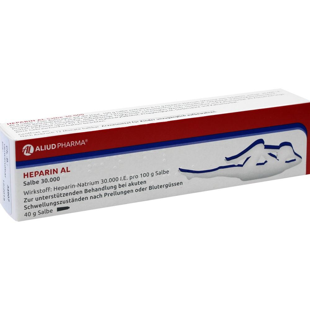 Heparin AL Salbe 30.000 bei Prellungen oder Blutergüssen